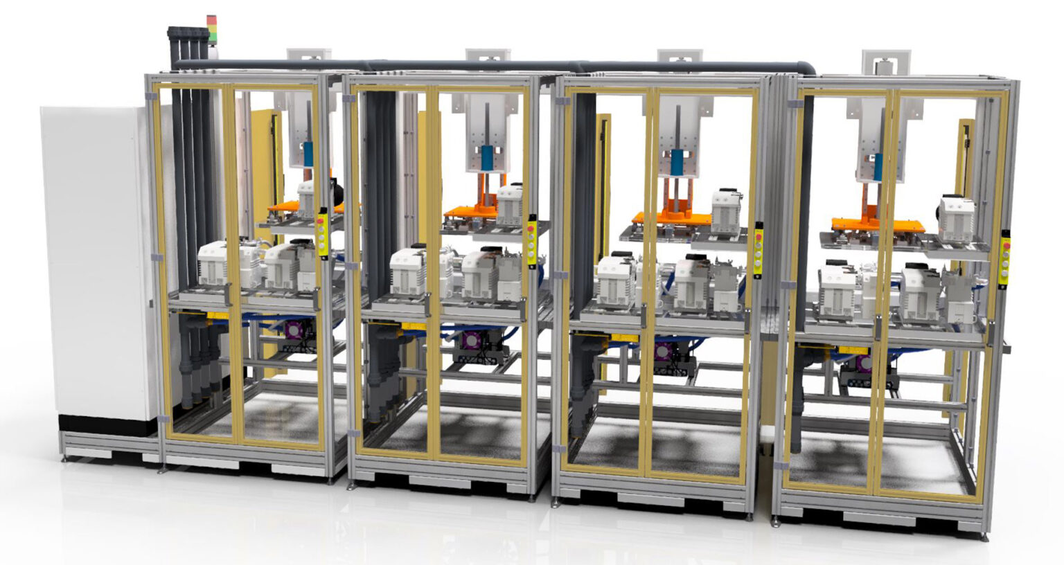 Rückkseite von der vierfach Anlage