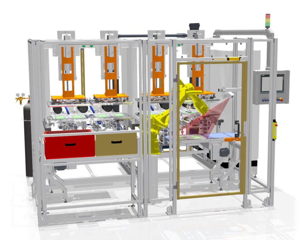Vorderansicht der Automatikanlage
